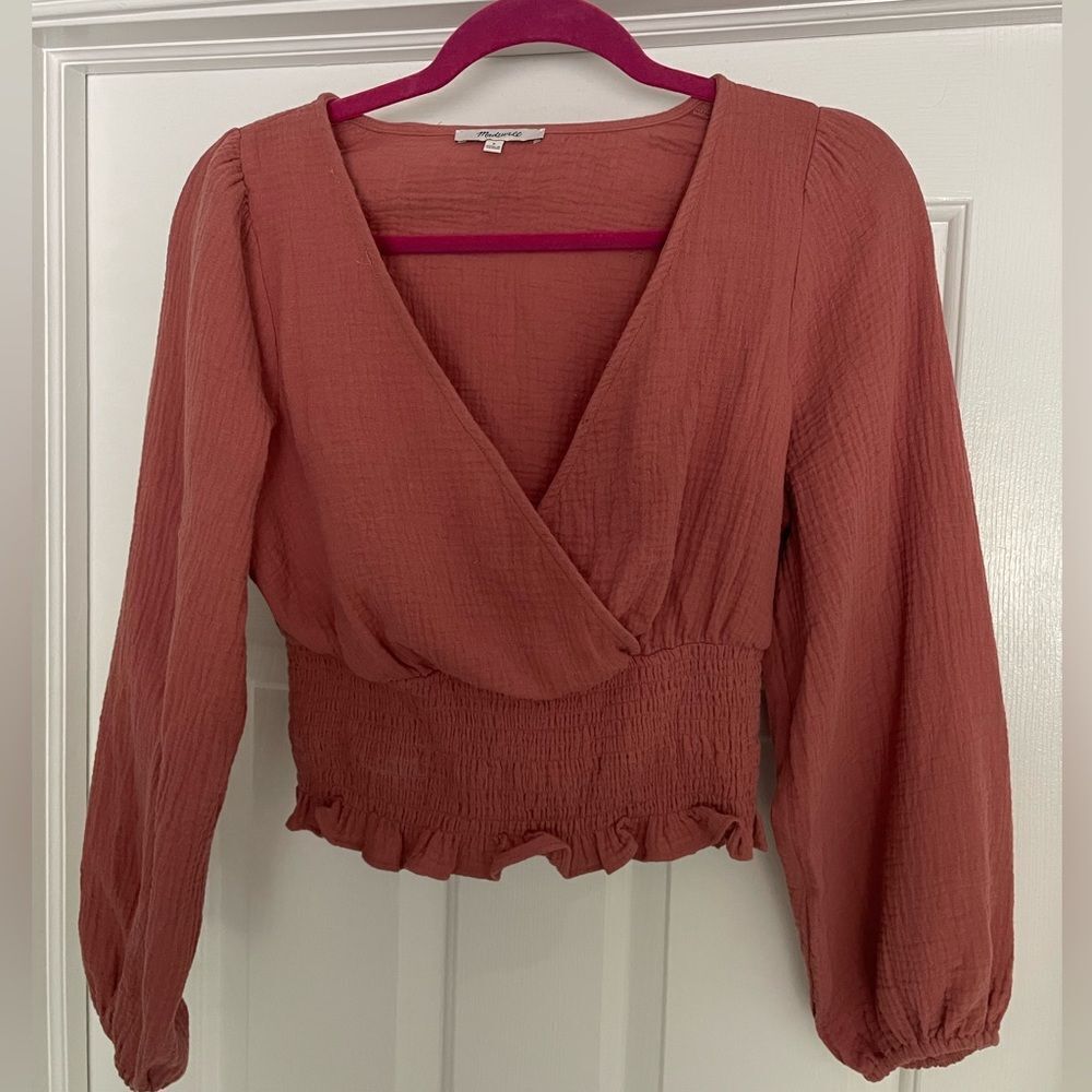 Madewell Cropped blouse
